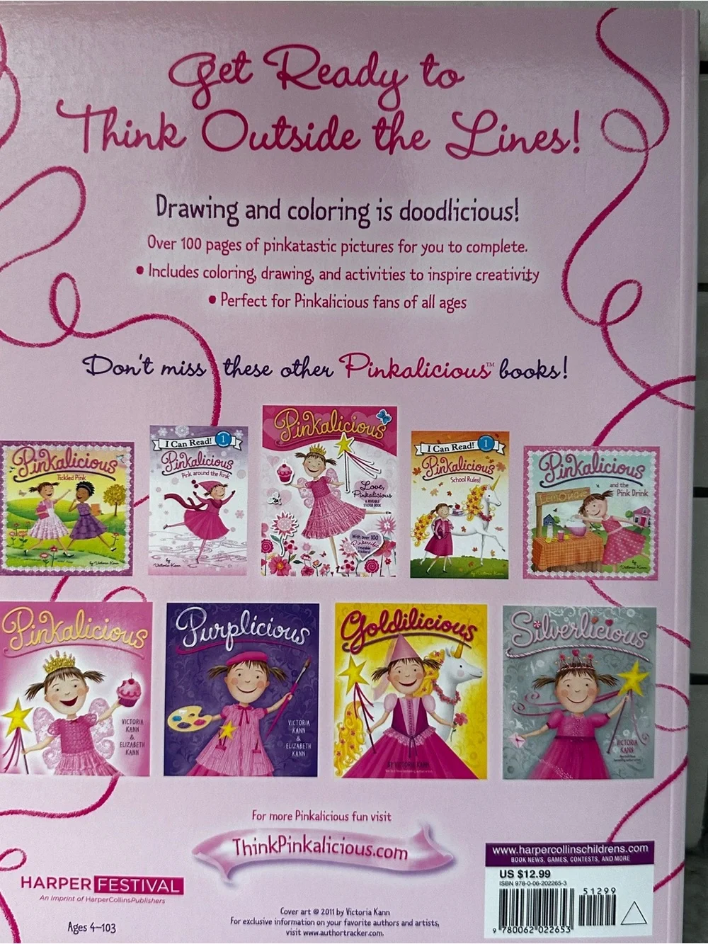Pinkalicious: Pinkadoodles : 100+ Pages of Creative Fun! by Victoria Kann (2011)